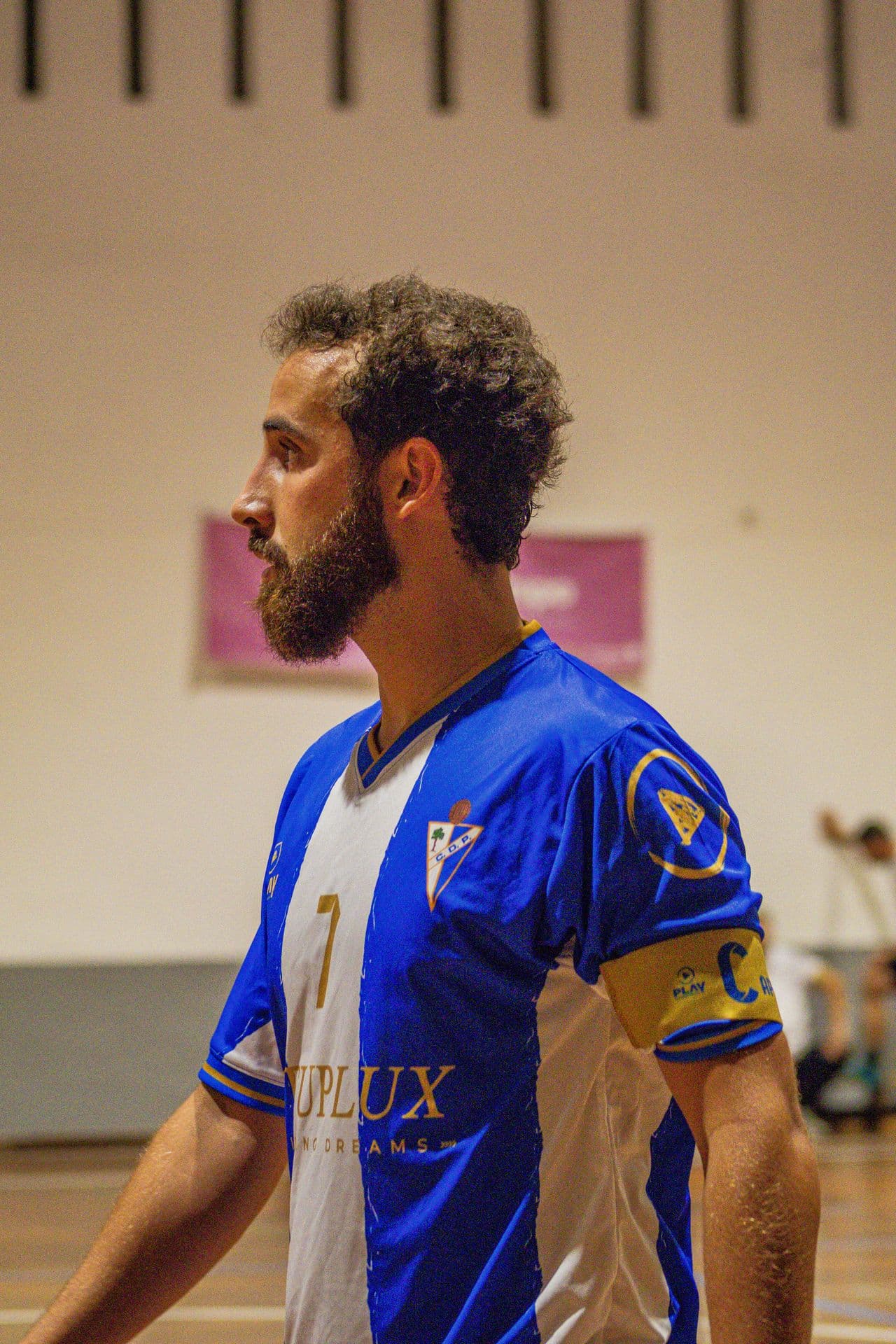 Portrait of a player in the Club's kit